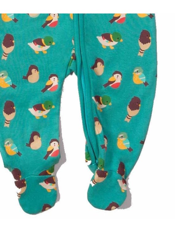 Little Green Radicals - Bio Baby Strampler mit Vogel-Allover