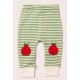 Little Green Radicals - Bio Baby Jersey Hose mit Streifen und Marienkäfer-Patches
