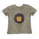 People Wear Organic - Bio Kinder T-Shirt mit Löwen-Applikation und "Am i a king"-Schriftzug