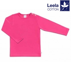 Leela Cotton - Bio Kinder Langarmshirt, pink