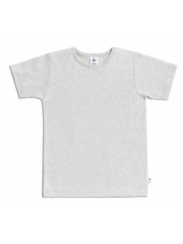 Leela Cotton - Bio Kinder T-Shirt, hellgrau-melange