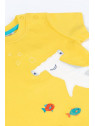 frugi - Bio Kinder T-Shirt "Jaime Applique" mit Hai-Applikation
