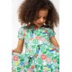 frugi - Bio Kinder Jersey Kleid "Spring" mit Tropischen Vögel-Allover