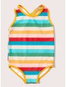 Little Green Radicals -  Kinder Badeanzug mit Regenbogen-Streifen, UPF 50+