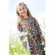 frugi - Bio Kinder Jersey Kleid "Sofia" mit Enten/Blumen-Allover