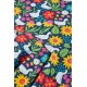 frugi - Bio Kinder Jersey Kleid "Sofia" mit Enten/Blumen-Allover