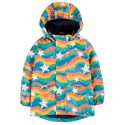 frugi - Kinder Regenjacke "Puddle Buster" mit Sternen-Allover, gefüttert