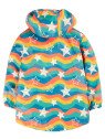 frugi - Kinder Regenjacke "Puddle Buster" mit Sternen-Allover, gefüttert