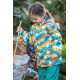 frugi - Kinder Regenjacke "Puddle Buster" mit Sternen-Allover, gefüttert