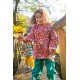 frugi - Kinder Regenjacke "Puddle Buster" mit Blumen-Allover, gefüttert