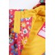 frugi - Kinder Regenjacke "Puddle Buster" mit Blumen-Allover, gefüttert