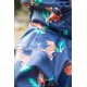 frugi - Kinder Regenjacke "Puddle Buster" mit Tiger-Allover, gefüttert