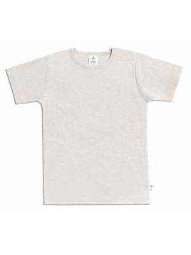 Leela Cotton - Bio Kinder T-Shirt, beige melange