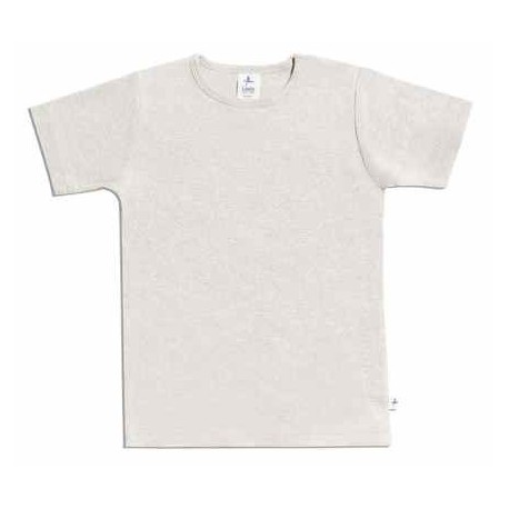 Leela Cotton - Bio Kinder T-Shirt, beige melange