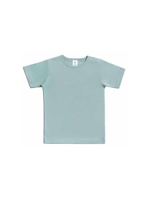 Leela Cotton - Bio Kinder T-Shirt, taubenblau