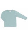 Leela Cotton - Bio Kinder Langarmshirt, taubenblau