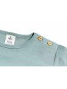 Leela Cotton - Bio Kinder Langarmshirt, taubenblau