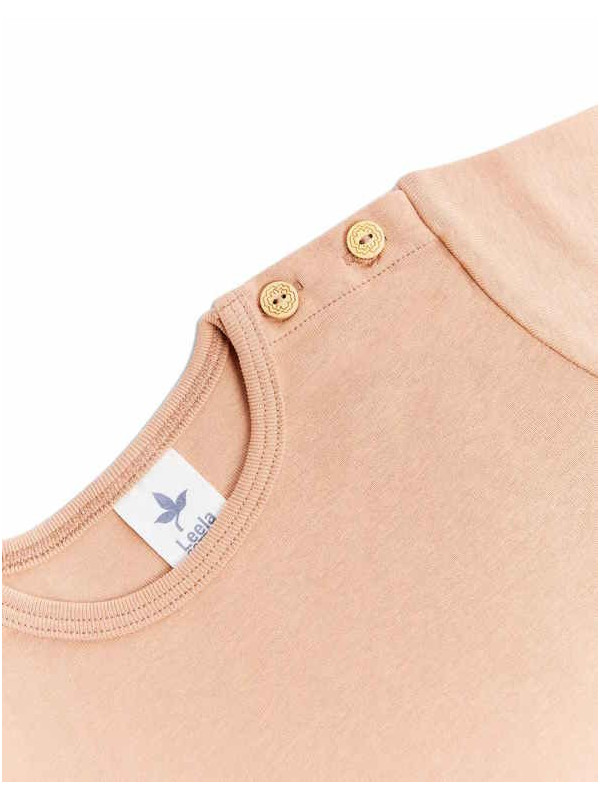 Leela Cotton - Bio Kinder T-Shirt, cafe crema