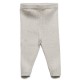 puri organic - Bio Baby Rippenstrick Hose, Baumwolle/Wolle, oyster grey