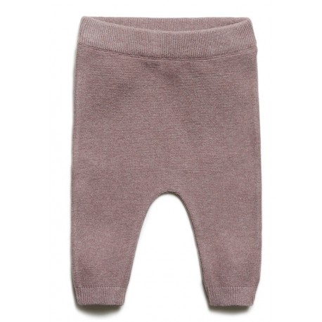 puri organic - Bio Baby Feinstrick Hose, Baumwolle/Seide, zimt
