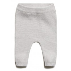 puri organic - Bio Baby Feinstrick Hose, Baumwolle/Seide, beige-melange