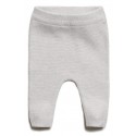 puri organic - Bio Baby Feinstrick Hose, Baumwolle/Seide, beige-melange