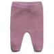 puri organic - Bio Baby Feinstrick Hose, Baumwolle/Seide, pflaume