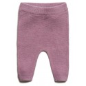 puri organic - Bio Baby Feinstrick Hose, Baumwolle/Seide, pflaume