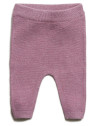 puri organic - Bio Baby Feinstrick Hose, Baumwolle/Seide, pflaume