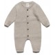 puri organic - Bio Baby Strick Strampler, Wolle, natur-melange