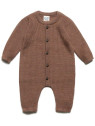 puri organic - Bio Baby Strick Strampler, Wolle, zimt