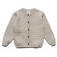 puri organic - Bio Baby Strickjacke mit Struktur, Wolle, natur-melange