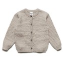 puri organic - Bio Baby Strickjacke mit Struktur, Wolle, natur-melange