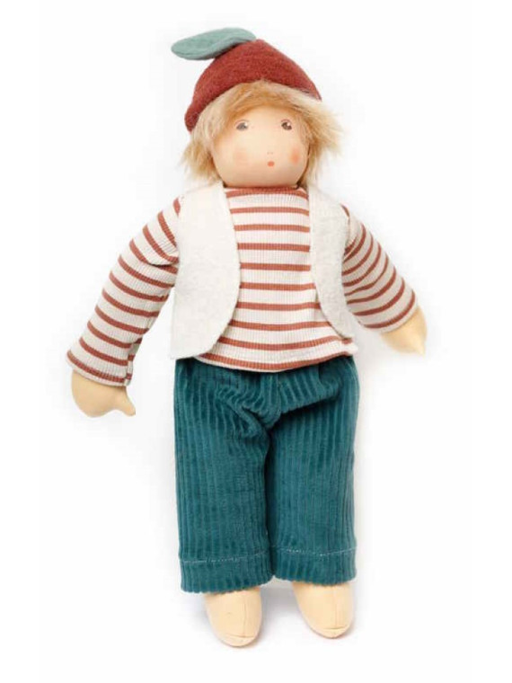 Nanchen Natur - Bio Schmusepuppe "Kastanienkind Karlotta" 38cm