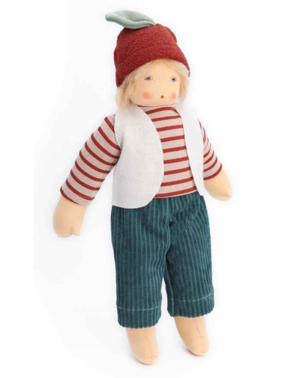 Nanchen Natur - Bio Schmusepuppe "Kastanienkind Karlotta" 38cm