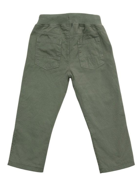 Enfant Terrible - Bio Kinder Stoffhose mit gedoppeltem Knie und Softbund, grün