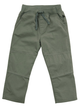 Enfant Terrible - Bio Kinder Stoffhose mit gedoppeltem Knie und Softbund, grün