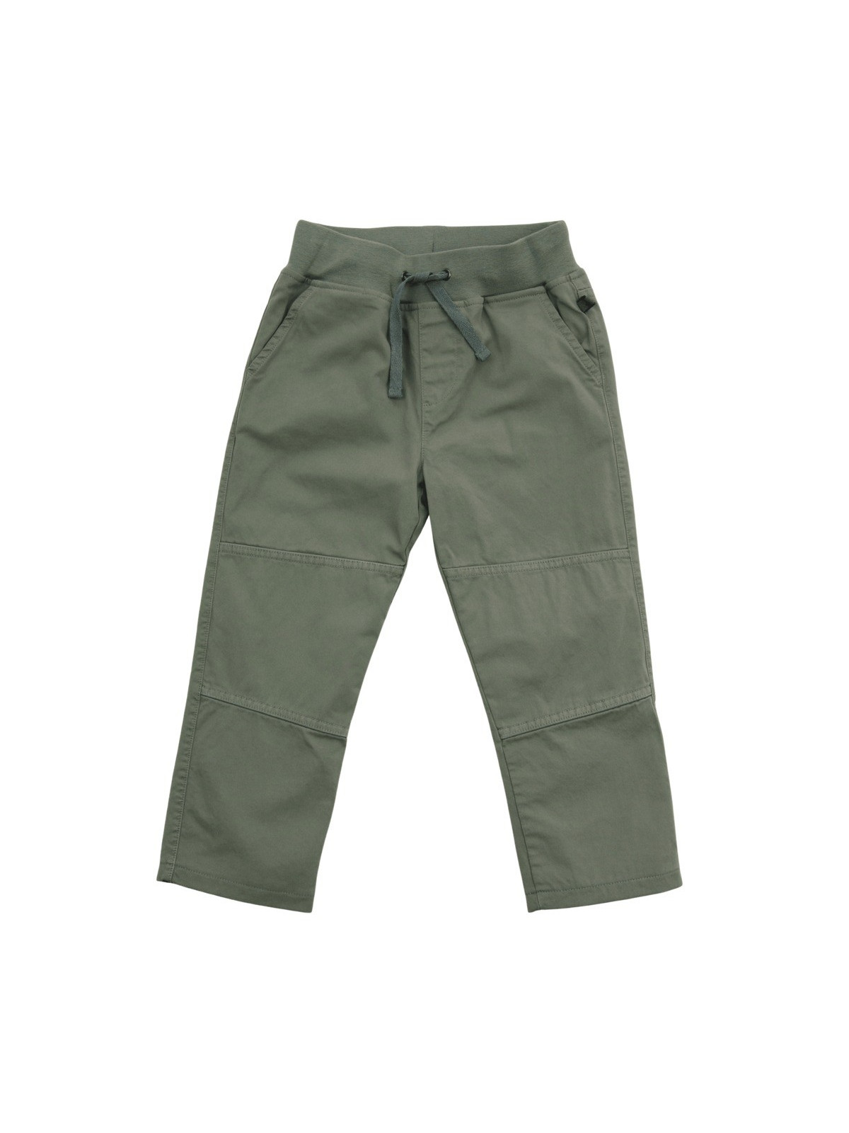 Enfant Terrible - Bio Kinder Stoffhose mit gedoppeltem Knie und Softbund, grün