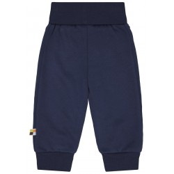loud + proud - Bio Kinder Sweathose mit Nabelbund, marine