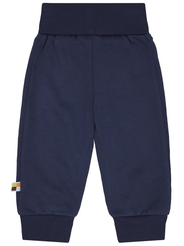 loud + proud - Bio Kinder Sweathose mit Nabelbund, marine