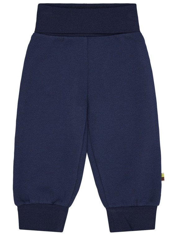 loud + proud - Bio Kinder Sweathose mit Nabelbund, marine