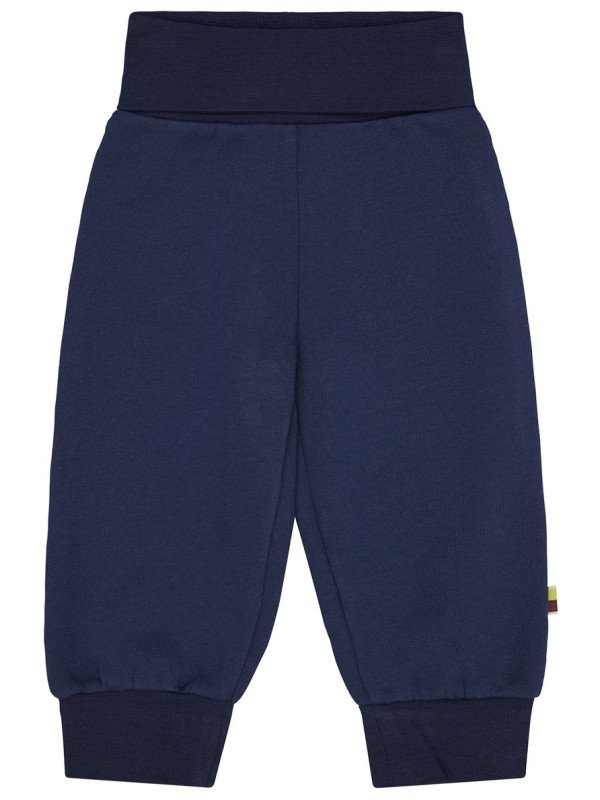 loud + proud - Bio Kinder Sweathose mit Nabelbund, marine