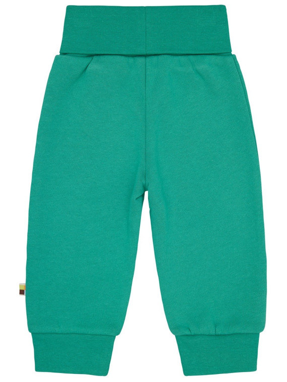 loud + proud - Bio Kinder Sweathose mit Nabelbund, grün