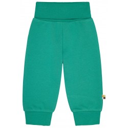 loud + proud - Bio Kinder Sweathose mit Nabelbund, grün