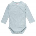 People Wear Organic - Bio Baby Wickelbody mit Punkten, mint