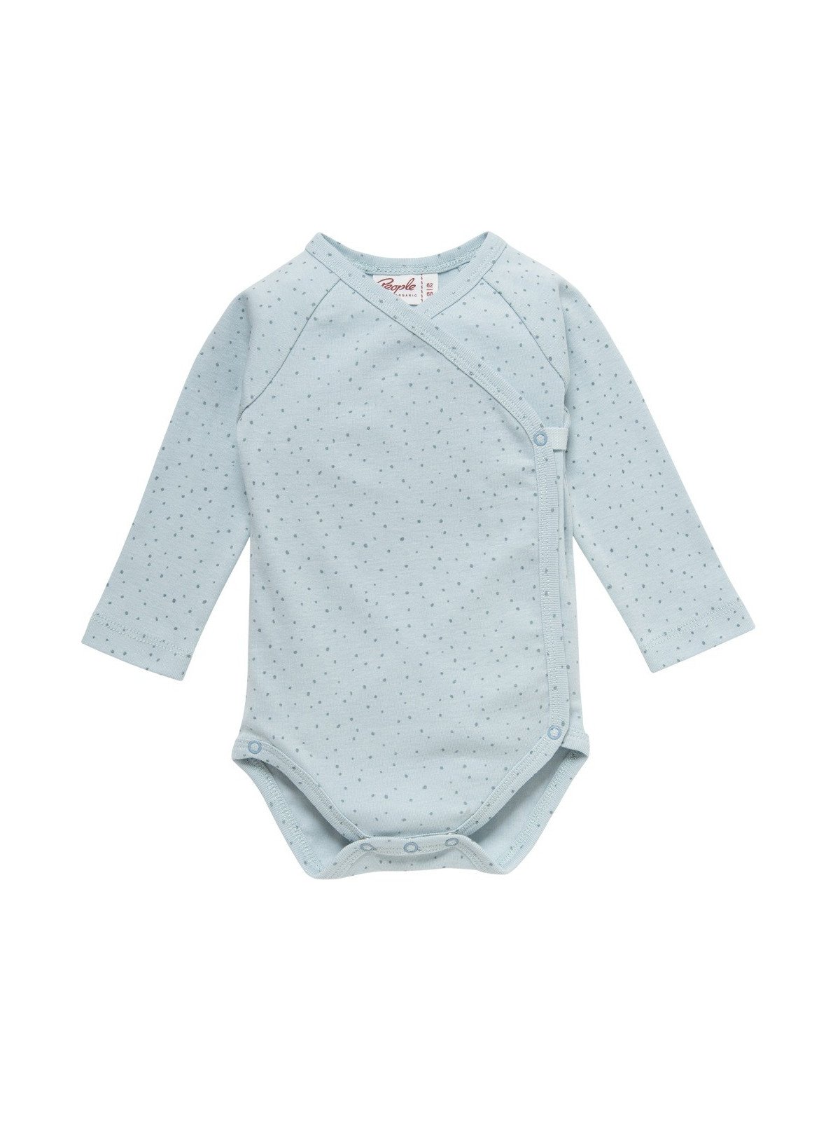 People Wear Organic - Bio Baby Wickelbody mit Punkten, mint