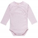 People Wear Organic - Bio Baby Wickelbody mit Punkten, rosa