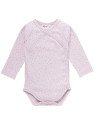People Wear Organic - Bio Baby Wickelbody mit Punkten, rosa