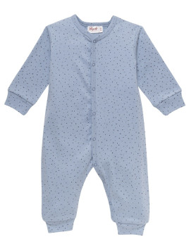 People Wear Organic - Bio Baby Strampler mit Punkten, blau