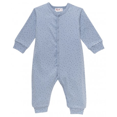 People Wear Organic - Bio Baby Strampler mit Punkten, blau